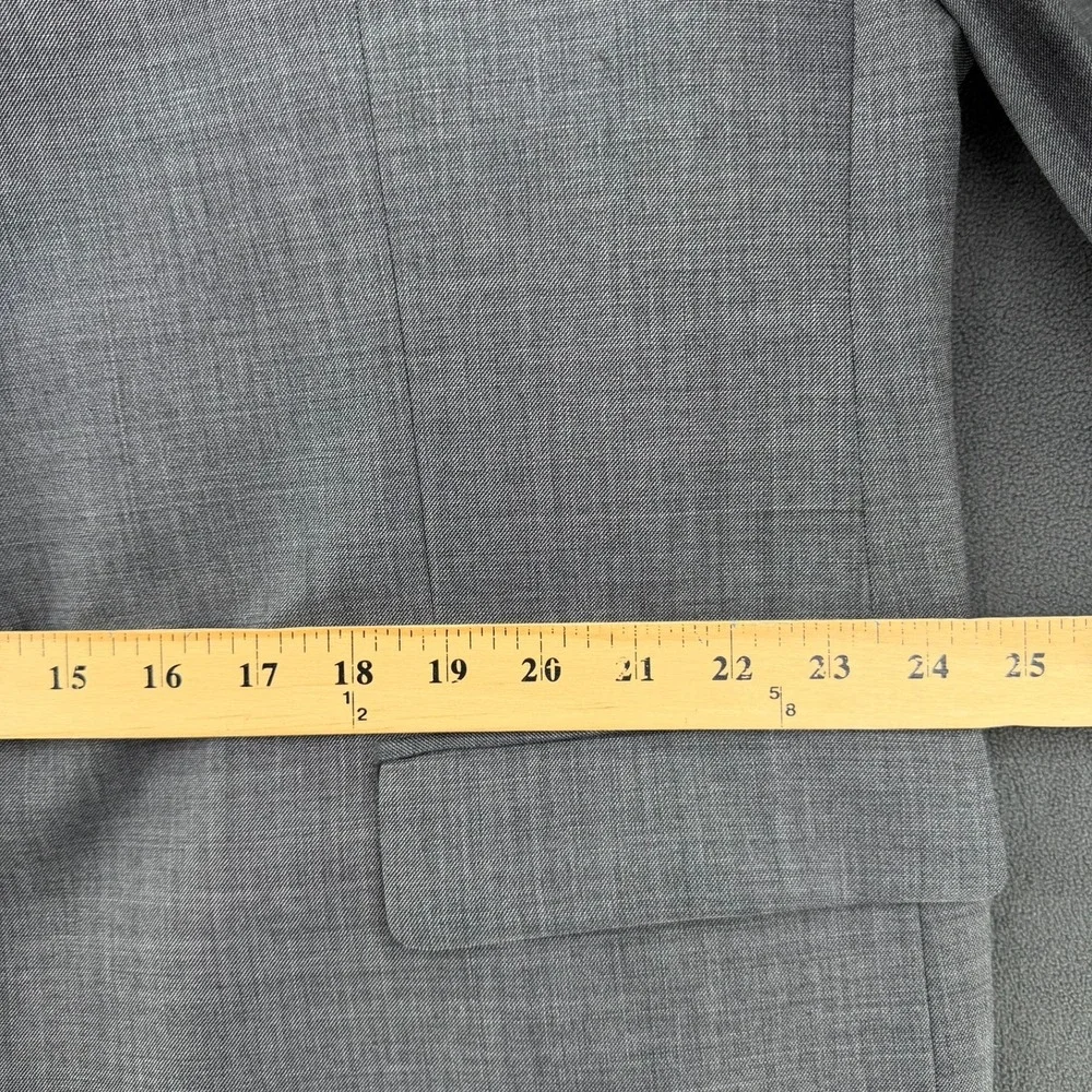 Lauren Ralph Lauren Mens 48L Grey 100% Wool Natural Stretch Blazer Sport Coat